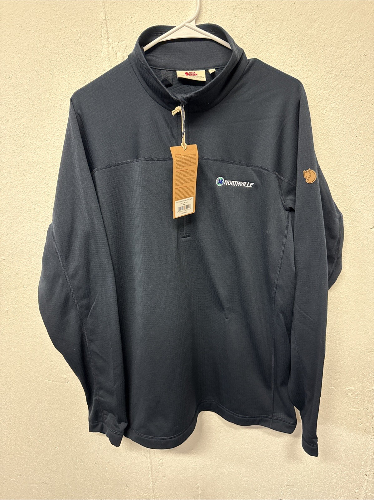 ARC'TERYX Fjallraven Abisko Lite Pile Mezza Zip Pullover Giacca Blu Navy Uomo XL