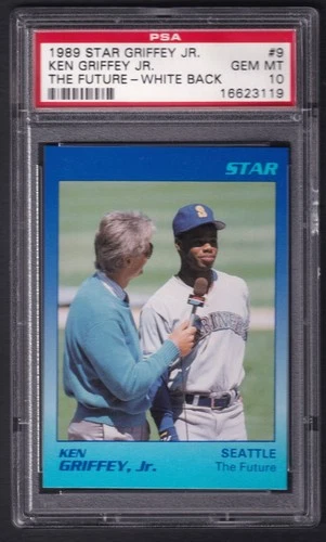 KEN GRIFFEY JR. 1989 Star Griffey Jr #9 Rookie The Future White Back PSA 10