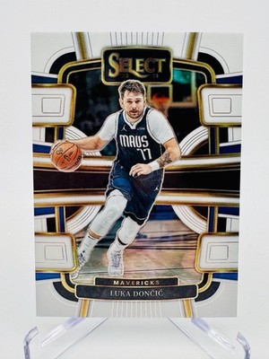 2023-24 Panini Select Luka Doncic White Prizm /149 Concourse #51 Mavericks