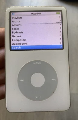 Apple iPod classic 5th Generation Enhanced - White 80GB - Wolfson DAC - - Image 1 of 4