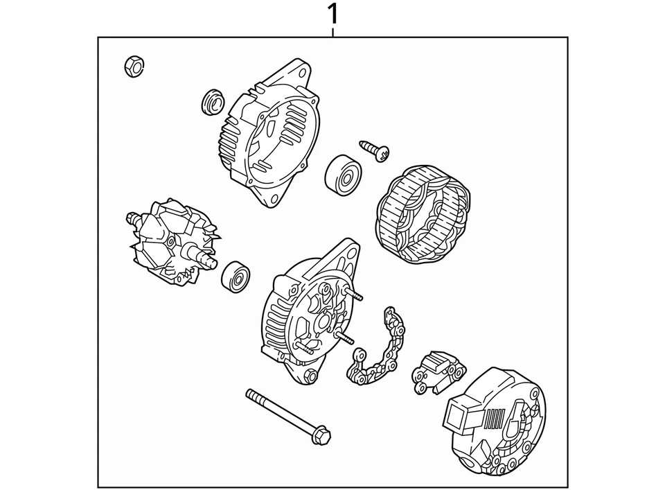 Alternator Fits 16-21 TUCSON 1592601 - Image 4 of 4