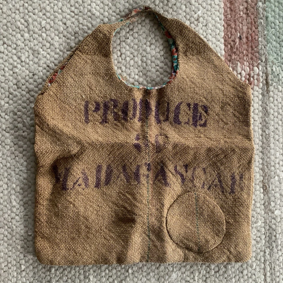 BOLSOS VINTAGE lote de 8 - Paja de Playa, Bairbre Irlanda, hechos a mano, macramé Foto 3 de 4