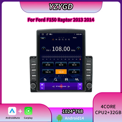 For Ford F150 Raptor 2013 2014 Android14 Car Stereo Radio Carplay GPS WIFI Sat Nav