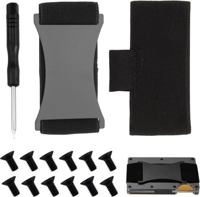 Wallet Elastic Band Replacement Kit Compatible with Ridge Metal Wallets, Durable