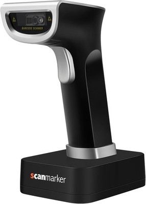 1D/2D Barcode Scanner Wireless Boost Speed Accuracy with Bluetooth Barcode 2.4G