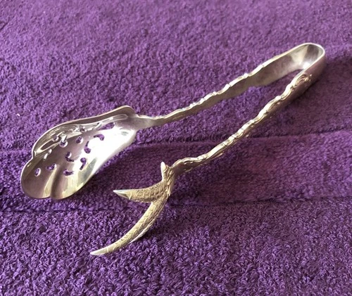 Strasbourg by Gorham Sterling Silver vintage original Ice Tongs 6-1/4", Old Mark