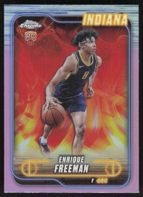 2024-25 Topps Chrome #111 Enrique Freeman Pink Refractor