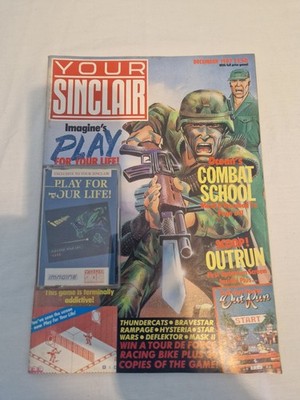 Your Sinclair Magazine   Dec 1987 complete with PLAY FOR YOUR LIFE CASSETTE/GAME