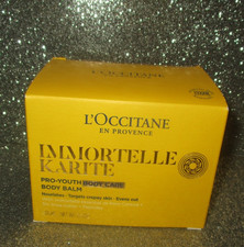NIB L Occitane Immortelle Pro-Youth Shea Body Balm Full Size 6.9 oz / 200 ml