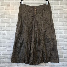 Vintage Cache Cyber Y2K Parachute Midi Skirt ...