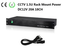 18Channel DC12V 20A 1.5U Rack Mount Power Supply CE ROHS For CCTV Camera