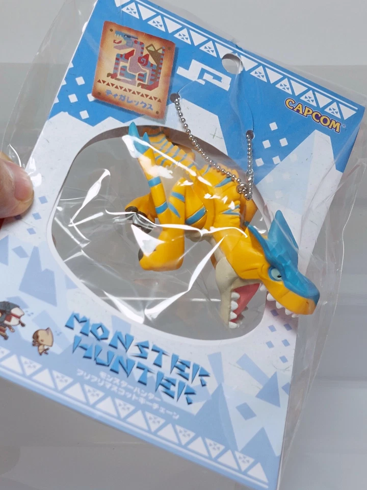 Monster Hunter Furifuri Mascot Keychain Bobblehead Tigrex New 1.25in - Image 4 of 4