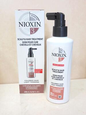 NIOXIN SCALP & HAIR TREATMENT 3 - COLORED HAIR LIGHT THINNING - 6.76 OZ BOXED