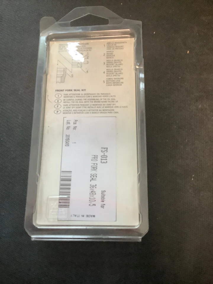 Piezas ilimitadas - PUP40FORK455036 - Sellos de horquilla delanteros, 36 mm x 48 mm x 10,5 mm Foto 2 de 2