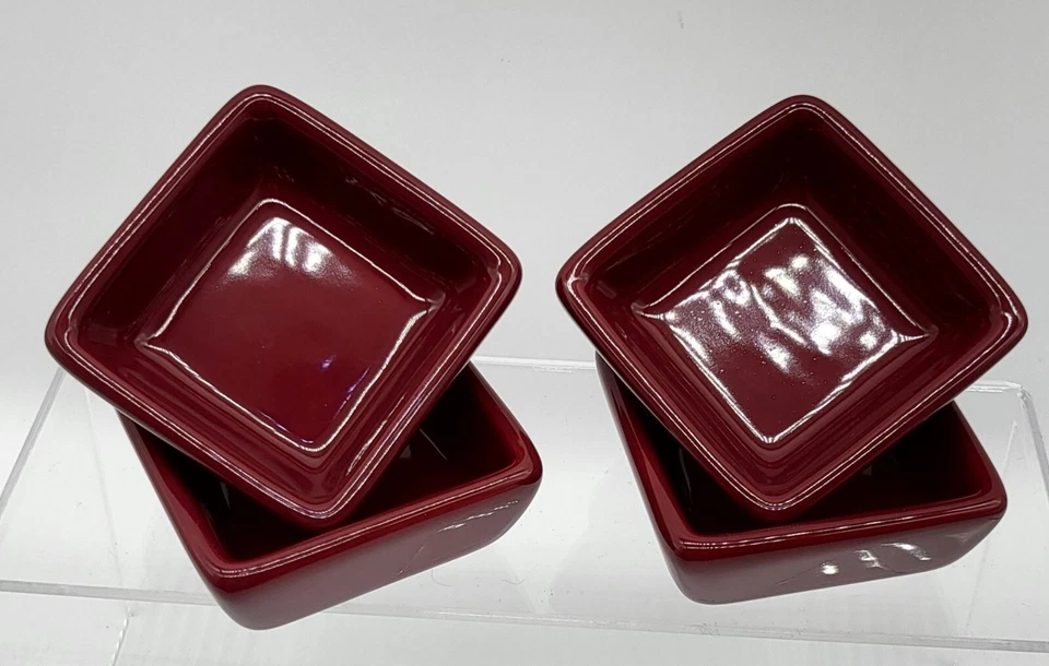 2006 Pampered Chef 2.5in Bowls PETITE SQUARES Set of 4 Simple Additions #2051 - Image 2 of 4