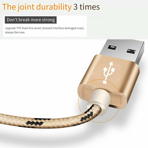 1M/2M/ Strong Braided Micro USB Data Sync Charger Cable Cord Android For Samsung - 第 4/16 張圖片