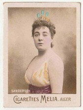 Cigarettes Melia Algeria Overseas Card Actresses Tirage A - Sanderson