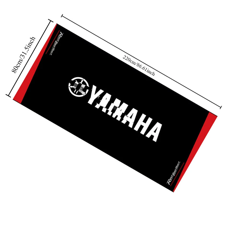 Alfombrilla de garaje antideslizante para motocicleta taller para alfombra plegable YAMAHA Foto 2 de 3