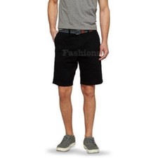 Mens Merona Flat Front Chino Black Shorts NWOT C514
