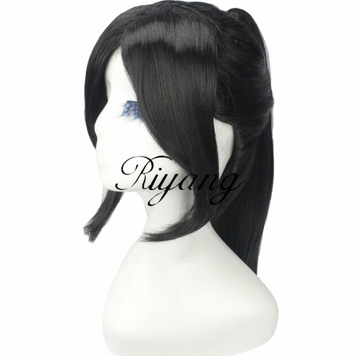 Black Hair Cosplay Wig with High Ponytail Anime Movie Wig by yukimura chiduru ~~ - Picture 27 of 35