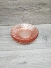 4 Vtg Pink Rosaline Swirl Small Plates/Saucers Depression 5 1/2" Mexico
