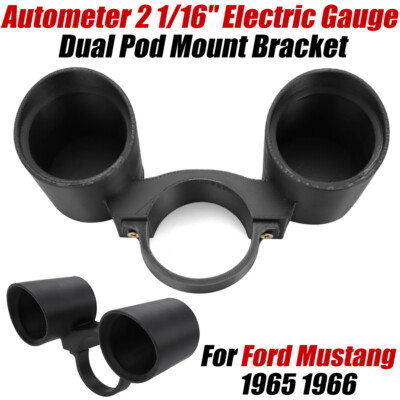 Rally Pac For 1965 1966 Ford Mustang Autometer 2 1/16'' Electric Gauge Pod Mount