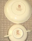 TWO Vintage Adams Titian Ware DELLA ROBBIA Cream Soups and Saucers- MORE! — photo 3