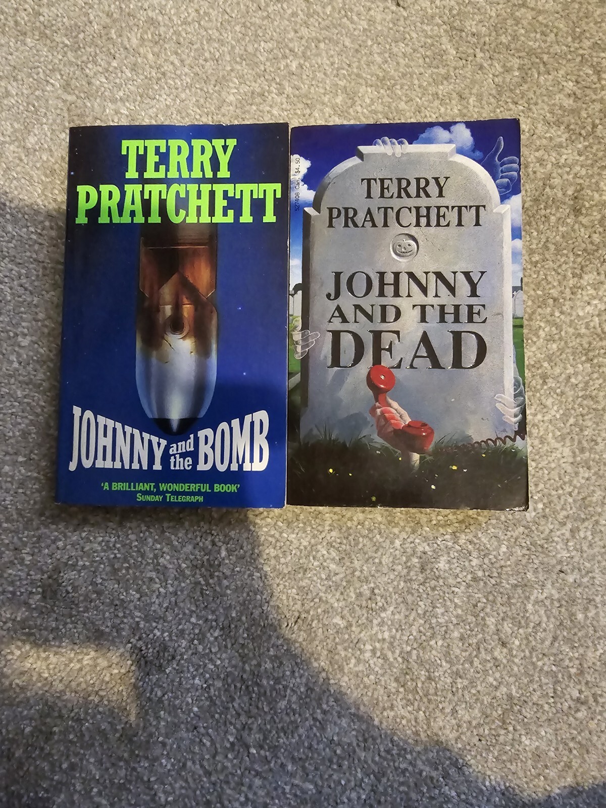 Johnny and the Bomb by Terry Pratchett and Johnny And The dead paperback x 2