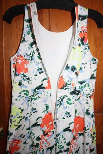 Gap Designed & Crafted Floral Sleeveless Knee Length Casual Sateen Dress Sz 8P - Picture 6 of 14