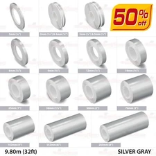 SILVER GRAY Roll Pin Stripe PinStriping Line Adhesive Tape Vinyl Car STICKER
