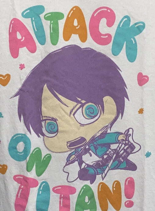 Атака на Titan сезон 3 Sz маленький графический футболка 100% хлопок графический EUC - Изображение 4 из 4