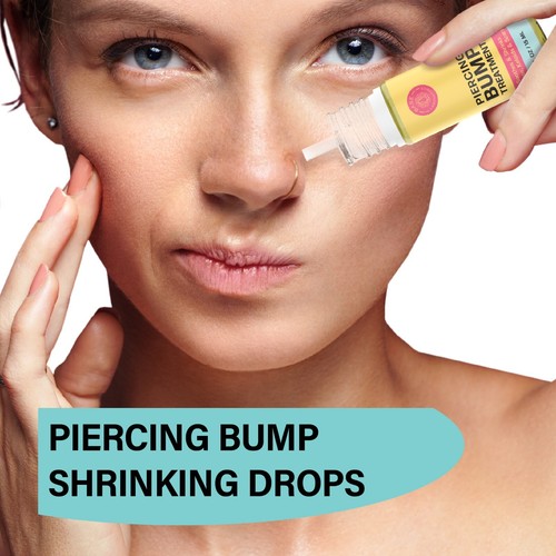 Base Labs Keloid Bump Removal Kit | 40 Saline Swabs+Piercing Bump Oil 0.5 Fl Oz - Picture 6 of 9