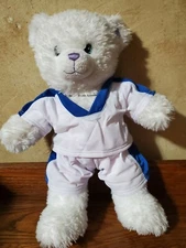 10 Uniforms - Doll/Bear Blue and White Soccer Uniform #20