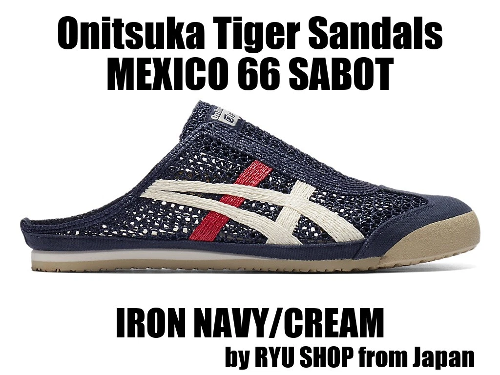 ASICS Sandali Onitsuka Tiger MEXICO 66 SABOT 1183C123.400 FERRO NAVY CREMA