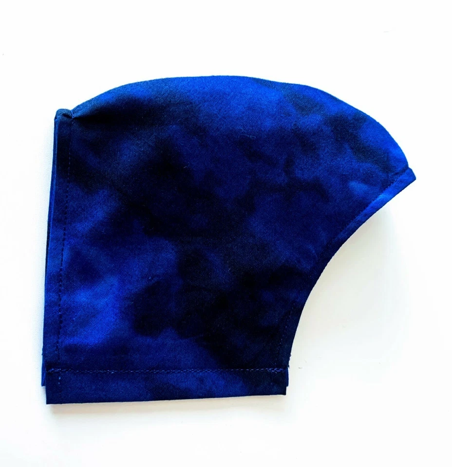 Mascarilla facial con filtro, revestimiento facial con filtro hecha a mano y lavable Foto 2 de 4