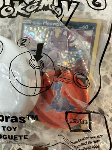 Pokemon Mcdonalds Meowth Holo Karte Pokeball & Münze Neu Sealed in Verpackung. - Bild 2 von 3