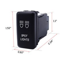  Spot Lights Blue Led Push Button Switch For Toyota Fj Cruiser 2007-2014