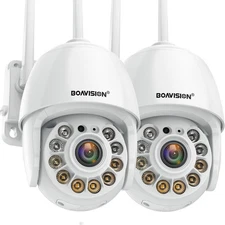 2 Pack 2K 3MP 360°Pan/Tilt Camera House Security Camera WiFi AI Detection