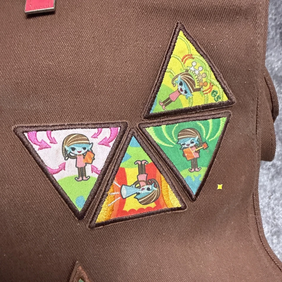 Colete Vintage Girl Scouts Brownie Faixa West Central Florida Troop 1709 Emblemas - Imagem 3 de 4