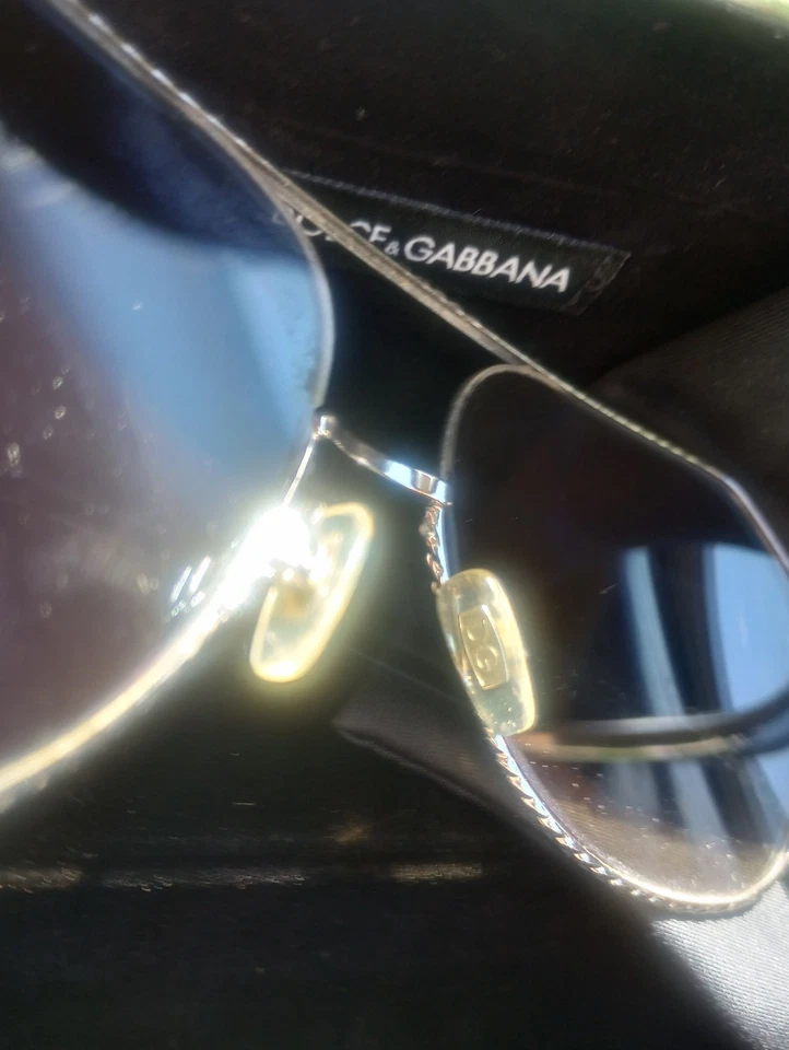 Gafas de sol Dolce And Gabbana cuerda aviador florales Dg2191 descontinuadas con estuche Foto 3 de 4