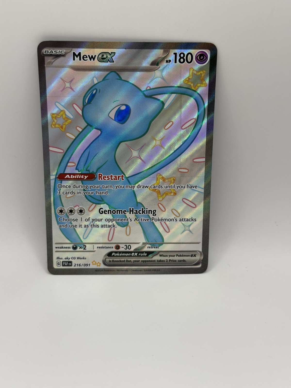 Mew ex 2024 Scarlet & Violet: Paldean Fates #216/091 Shiny Ultra Rare Price  Guide - Sports Card Investor