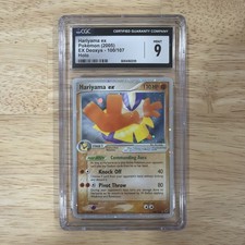 2005 POKEMON EX DEOXYS - HOLO #100/107 HARIYAMA EX CGC 9 on eBay
