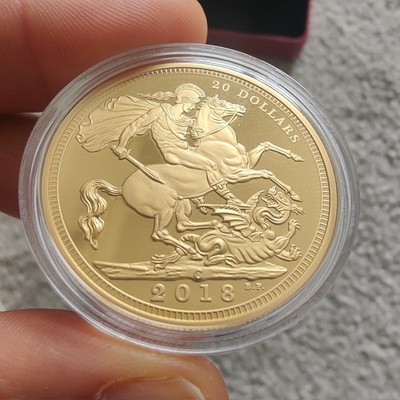 2018 Royal Canadian Mint 110th Anniversary 20 $ 1oz Fine Silver Gold Plated Coin