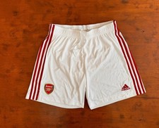ARSENAL LONDON 2020/2021 HOME FOOTBALL SHORTS ADIDAS SIZE L ADULT