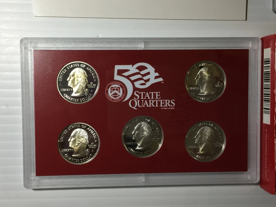 2006-S US MINT SILVER PROOF SET 10 Gem Coins In Original Box and COA OGP - Image 3 of 4