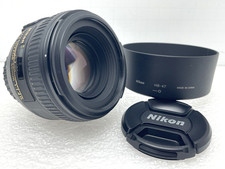 NIKON AF-S NIKKOR 50mm 1:1.4 G SWM LENS w CAPS HOOD HB-47