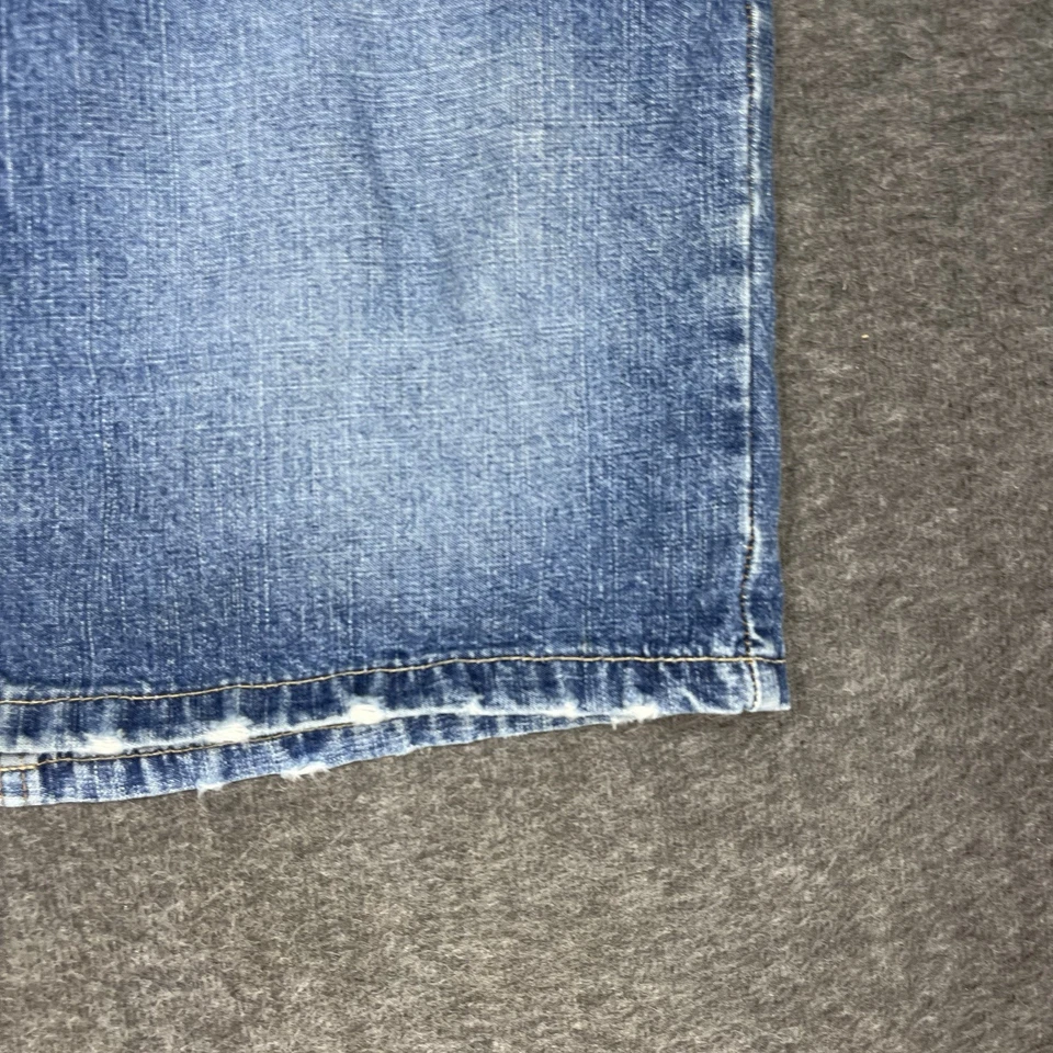 Falda vaquera hidráulica Y2K para mujer talla 10 abertura descolorida jean algodón preppy verano Foto 4 de 4