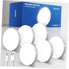  Motion Sensor Lights Indoor, 6 Pack Stair Night Lights Battery Operated Stick 
