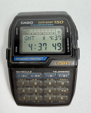 Casio DBC-150 Data Bank Calculator 1477 Vintage Men's Watch for