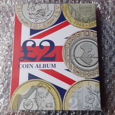 sealed compact UK £2 album  holds up to 30 royal mint £2 coins